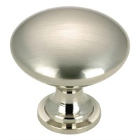 R3741  Richelieu Brushed Nickel Cabinet Knob 1-1/5