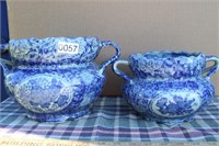 Blue Porcelain Planters