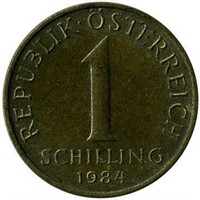 Austria 1 schilling, 1984