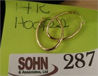 14K Gold Hoop Earrings