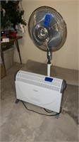 Delonghi heater and standing fan