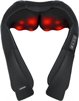 (N) Shiatsu Neck and Back Massager with Soothing H