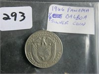 1966- 1/4  Panama Balboa Silver Coin