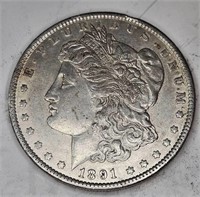 1891 P AU Grade Better Morgan Dollar