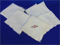 (3) Embroidered Table Cloths ( New) & Napkin's