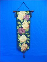 Fabric Wall Hanging Hydrangea Blooms 52" L X 19" W