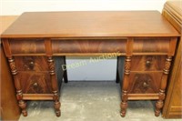 Vintage Wooden Compact Desk with Detail