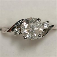 $10955 10K  Diamond(1.6ct) Diamond(0.06ct) Ring