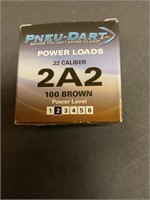 PneuDart 22cal power loads 100 rnds level 2