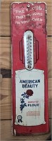 Metal American Beauty Flour Thermometer