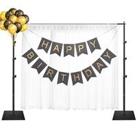 EMART Backdrop Stand, 6.3x10.2 ft Adjustable Photo