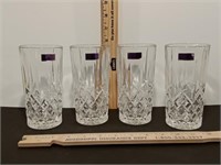 4 Marquis by Waterford Drinking Glasses