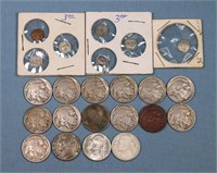 (12) Buffalo Nickels, Mini Coins