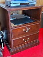 Locking Side Table Cabinet