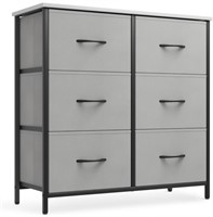 6 FABRIC DRAWER CABINET 12x32IN TOP