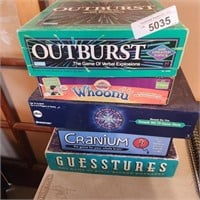 Board Games - Outburst, Whoonu, Millionaire,