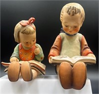 2 Vtg Goebel W Germany Book Work Figurines