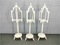 3x The Bid Decorative Wooden Stands