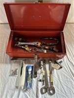 Toolbox W/ Wrenches, Glass Cutter, & More