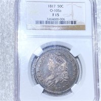 1817 Capped Bust Half Dollar NGC - F15 O-105a