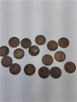 LARGE CULL OLD INDIA COINS 15 PCS