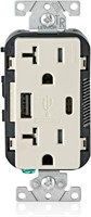 (N) Leviton T5633-T 15-Amp Type A & Type-C USB Cha