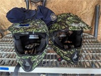 (2) ATV Helmets