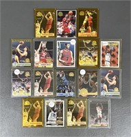 1992-93 Assorted Basketball Gold Rookie Cards (17)