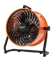 16 in. 3-Speed Drum Floor Fan in Orange