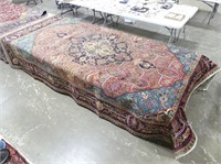 TABRIZ HAND KNOTTED WOOL RUG, 13'7" X 9'8"