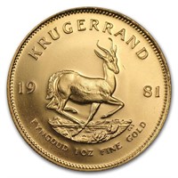 1981 South Africa 1 Oz Gold Krugerrand Bu