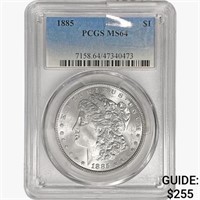 1885 Morgan Silver Dollar PCGS MS64