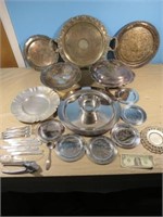 *Huge Lot Of Wm. Rogers Silver Plated Serving