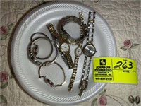 GROUP OF COSTUME JEWELRY, WATCHES