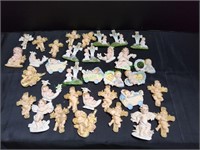 (34) Cherub & Kids Figurine Magnets