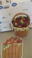 Apple Basket Cookie Jar & Cutting Board
