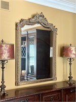 Oversized Mirror in Dining Room