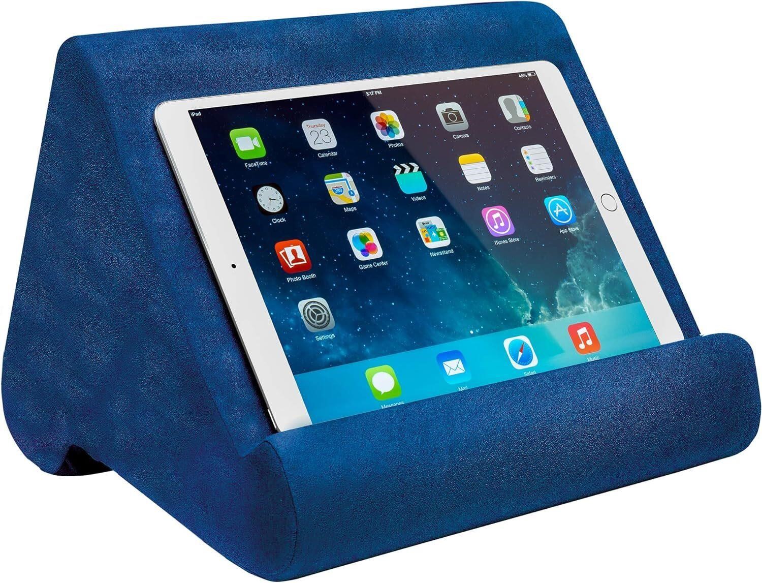 Ontel Pillow Pad Ultra Tablet Stand  Blue