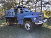 1988 Ford Dump truck 6 yd bed, diesel, 89,335