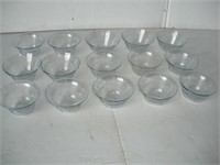 14 Fire King Philbe Sapphire Blue Dessert Dishes