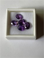 *INVESTMENT* RARE 1.86 Carat AMETHYSTS 5 Total