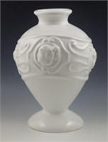 ART NOUVEAU ITALY VASE CERAMIC CAMEO EMBOSSED