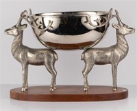 Lg. Reindeer Stand w/ Stainless Steel Bowl.