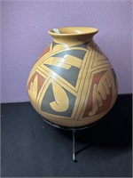 Luis Vargas Signed Pottery Olla / Vase