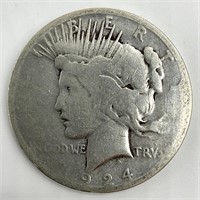 1924-S US Peace Silver Dollar