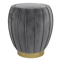 Decor Therapy Fiona Upholstered Velvet Ottoman