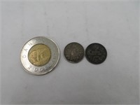 2 x 0.05$ Canada 1903-1919 silver