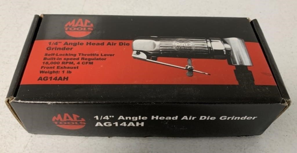 MAC 1/4" Angle Head Air Die Grinder/Box