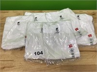 Hanes Large White T-shirt lot of 6