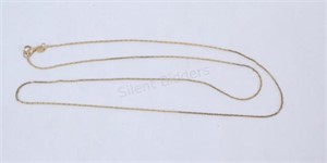 14K Yellow Gold Flat Link Necklace